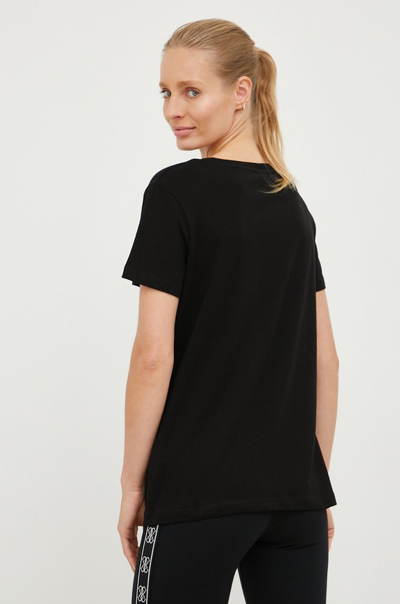 Odzież Guess t-shirt bawełniany ADELE V2YI07.K8HM0 czarny