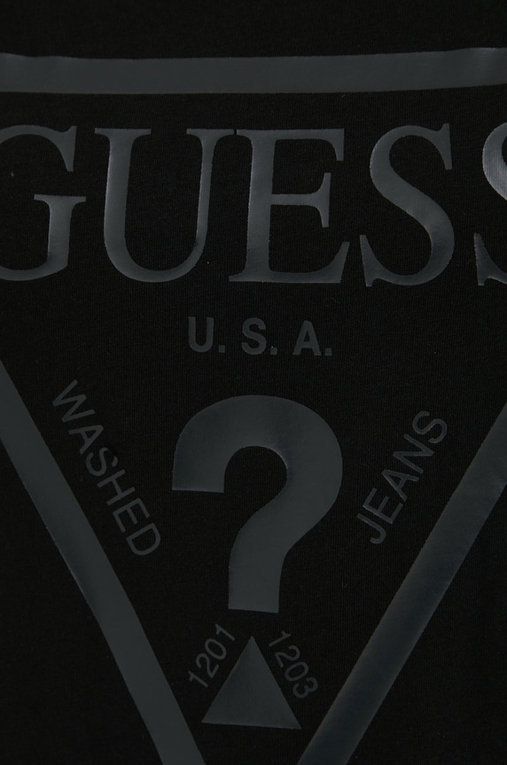 Guess t-shirt bawełniany ADELE V2YI07.K8HM0 czarny