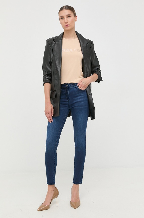 Patrizia Pepe t-shirt CM1419.J013 beżowy AA00