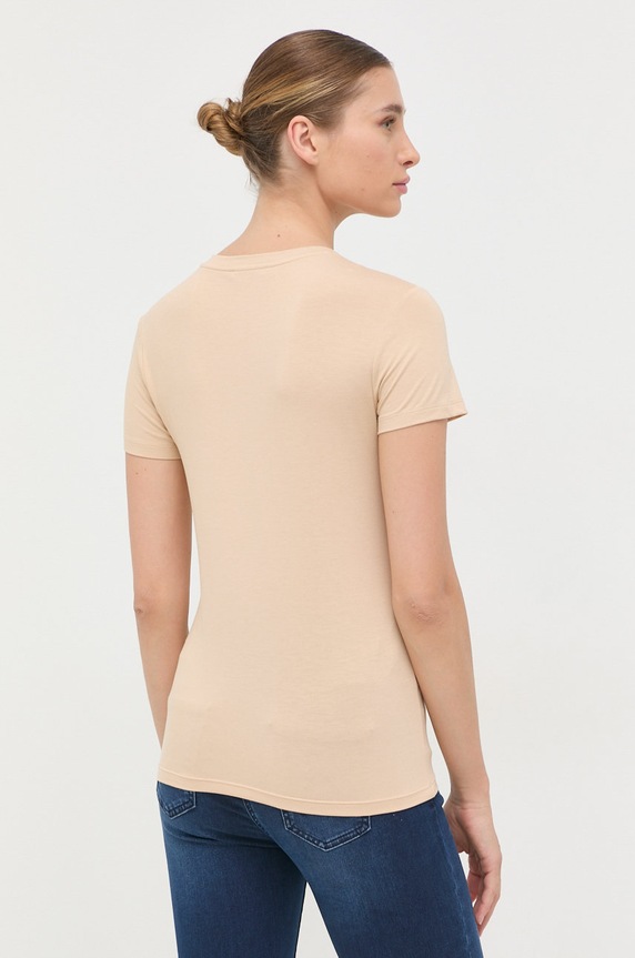 Odzież Patrizia Pepe t-shirt CM1419.J013 beżowy