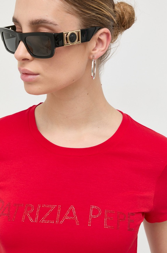 Patrizia Pepe t-shirt czerwony CM1419.J013