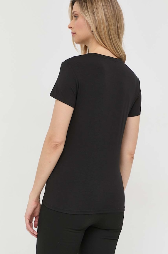 Odzież Patrizia Pepe t-shirt CM1419.J013 czarny