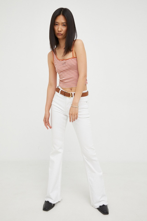 Bavlněný top Levi's A3541.0000 oranžová AW22