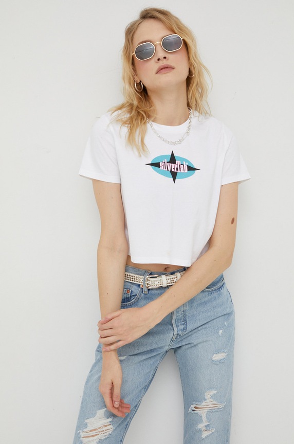 Tričko Levi's potlač biela A0785.0041