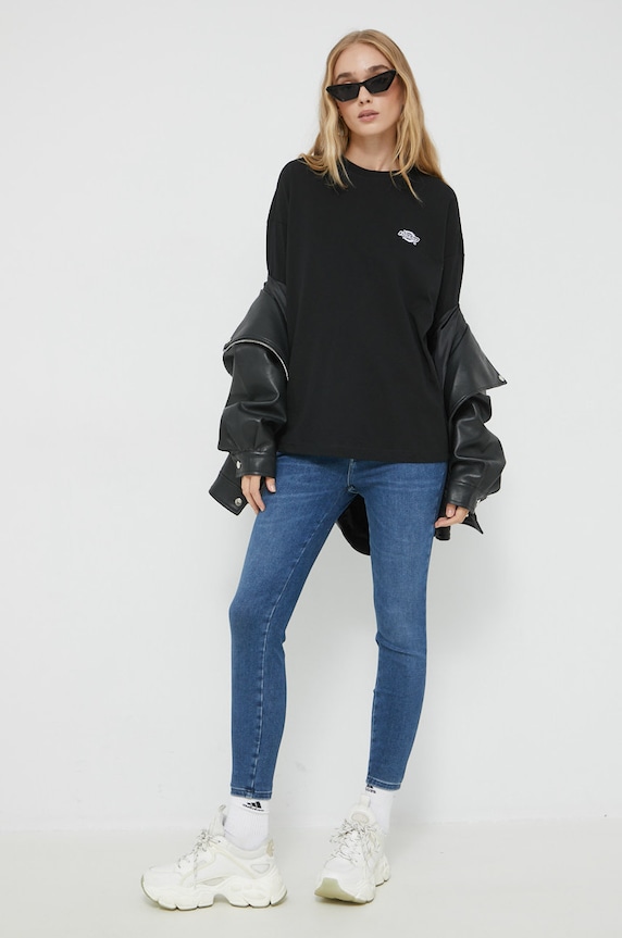 Bavlnené tričko Dickies DK0A4Y1BBLK1 čierna AA00