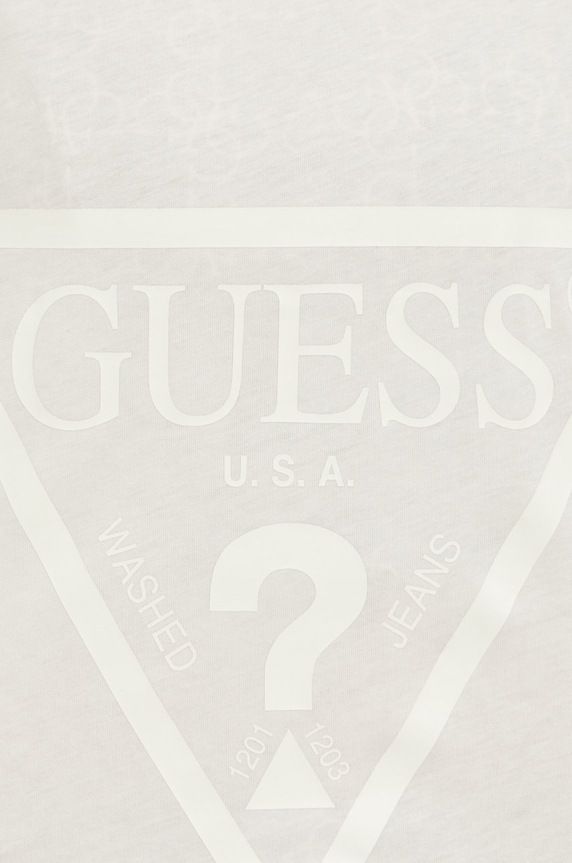 Guess t-shirt bawełniany ADELE V2YI06.K8HM0 beżowy