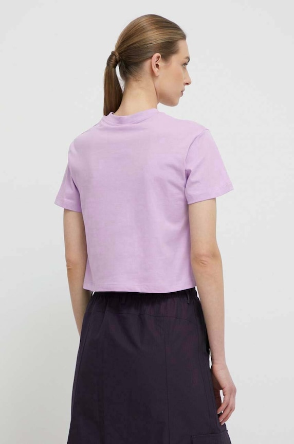 Odzież Guess t-shirt bawełniany ADELE V2YI06.K8HM0 fioletowy