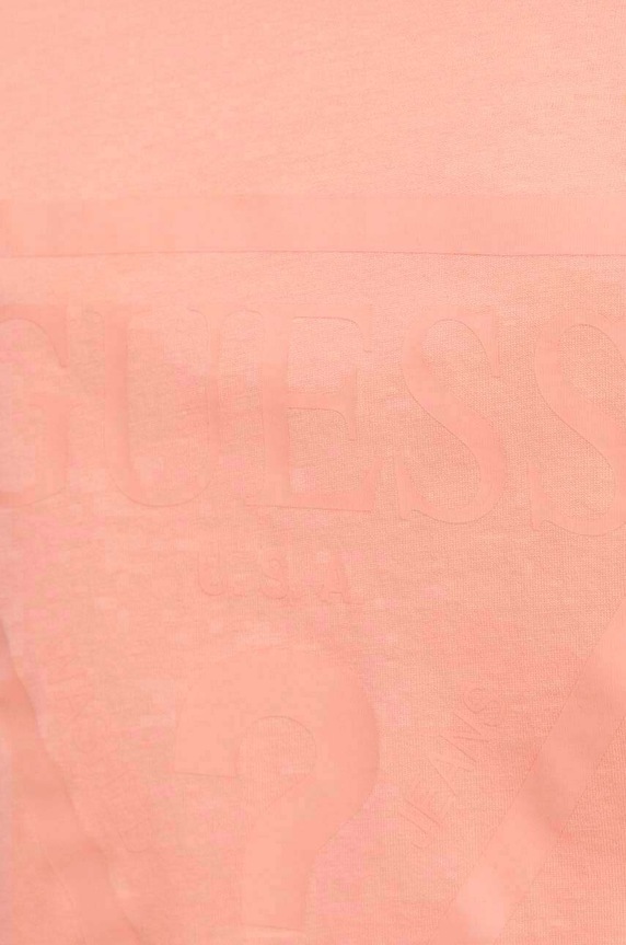 Guess t-shirt bawełniany ADELE różowy V2YI06.K8HM0