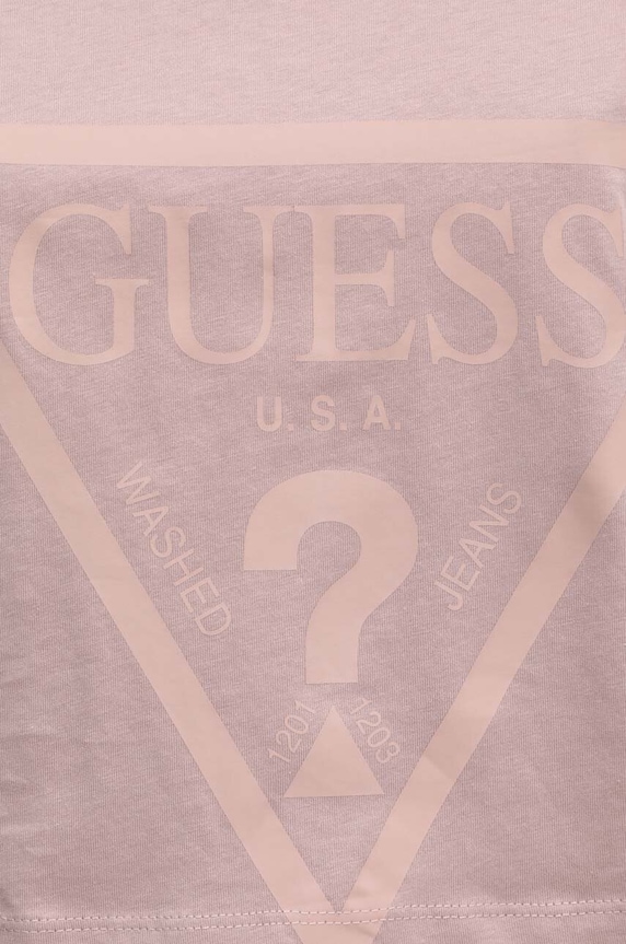 Guess t-shirt bawełniany ADELE V2YI06.K8HM0 brązowy
