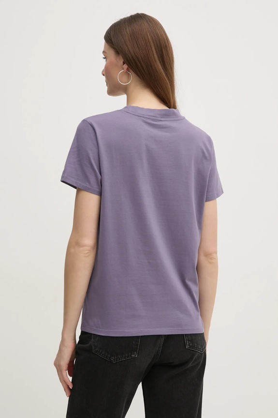 Guess t-shirt bawełniany W2BI69.K8FQ1 fioletowy NC24