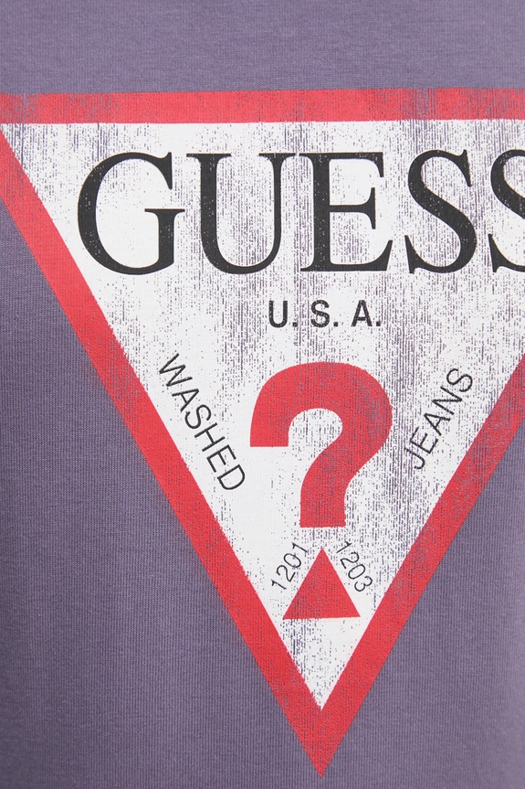 Guess t-shirt bawełniany fioletowy W2BI69.K8FQ1