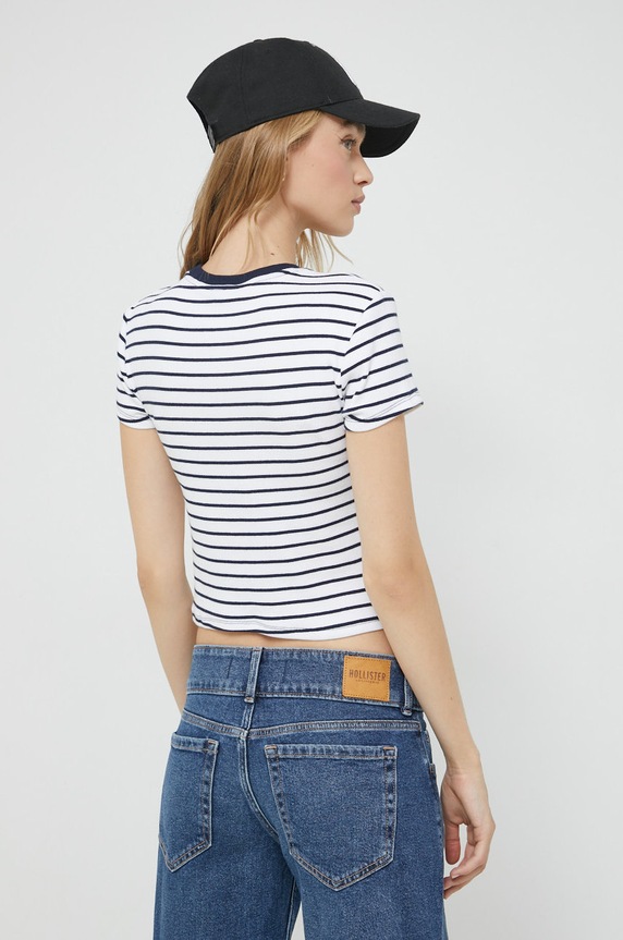 Дрехи Тениска Abercrombie & Fitch KI139.2630.104 бял