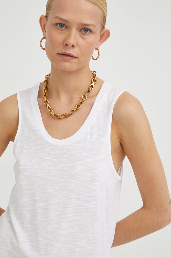 American Vintage top okrągły biały JAC47