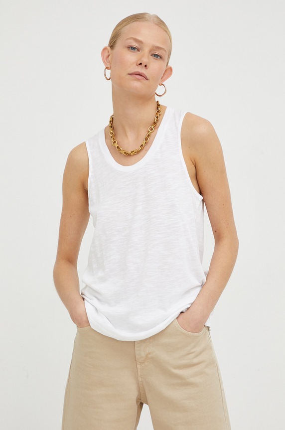 Odzież American Vintage top JAC47 biały