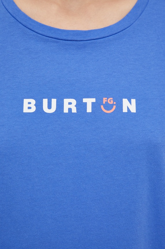 Burton t-shirt bawełniany 23478100401 niebieski