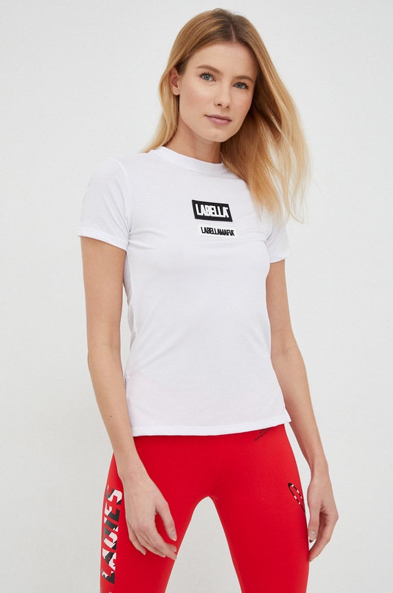 LaBellaMafia t-shirt treningowy Go On biały LB.26355