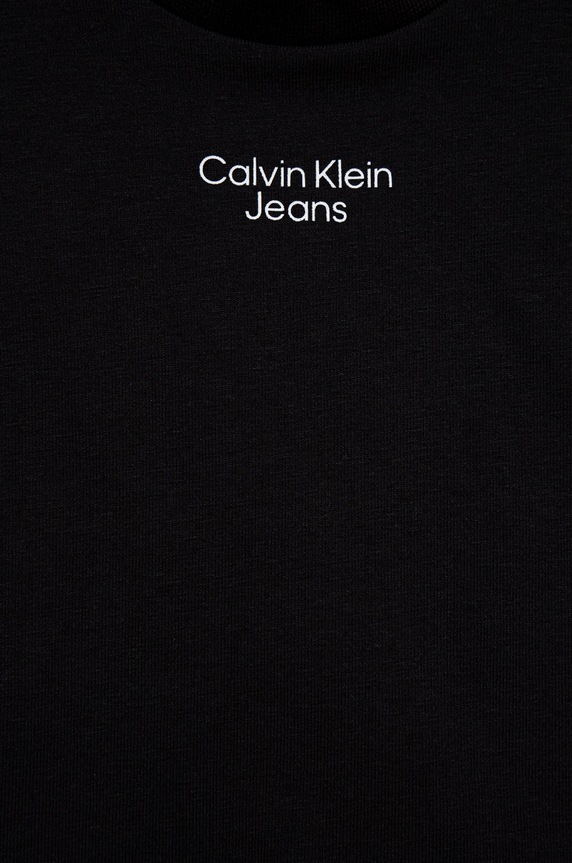 Chłopiec Calvin Klein Jeans t-shirt dziecięcy IN0IN00021.9BYY IN0IN00021.9BYY czarny