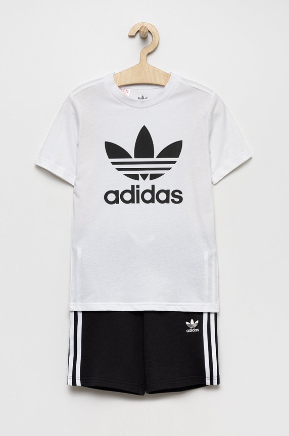 adidas Originals komplet dziecięcy aplikacja biały HK2968