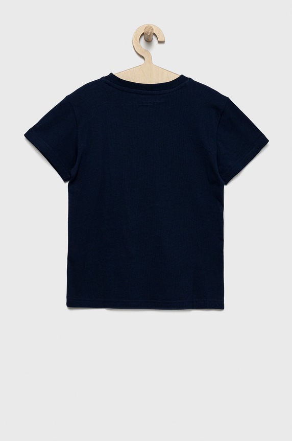 Dětské bavlněné tričko adidas Originals HK0260 námořnická modř AW24