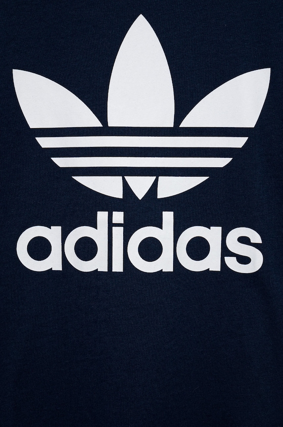 CHLAPEC Dětské bavlněné tričko adidas Originals HK0260 námořnická modř