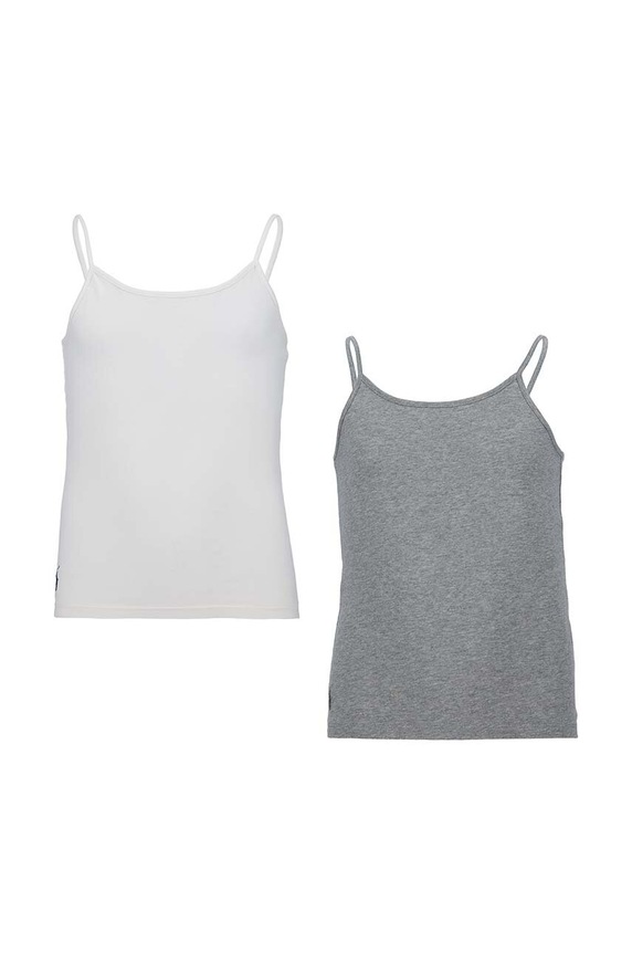 Polo Ralph Lauren top dziecięcy 2-pack z elastanem biały 4P5000
