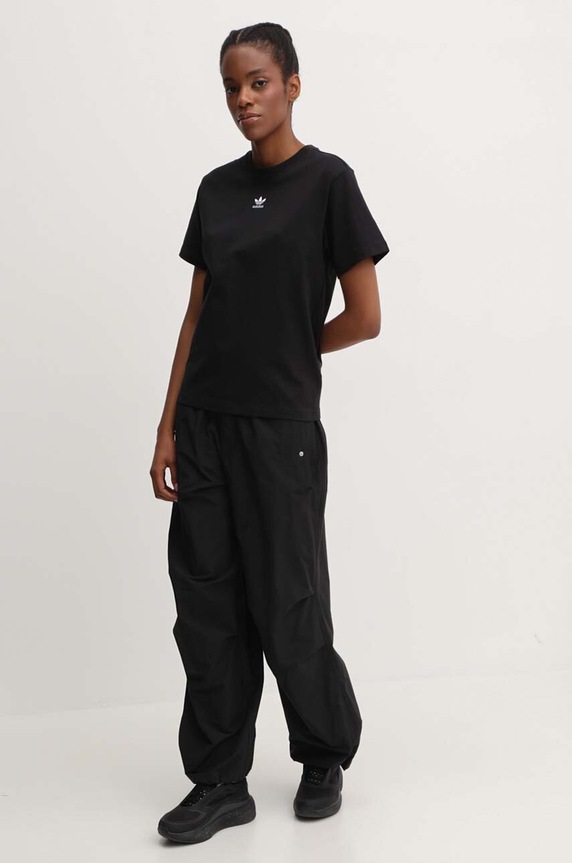 adidas Originals gyerek pamut póló Tee Regular IC1826 fekete SS26