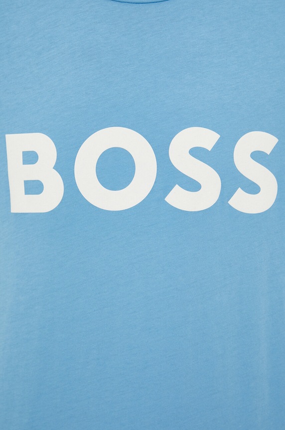Bavlnené tričko BOSS BOSS CASUAL Thinking 1 50481923 modrá