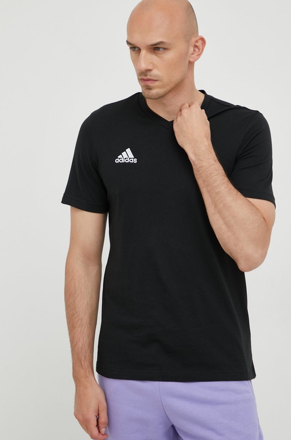 adidas Performance t-shirt Entrada 22 bawełna czarny HC0448