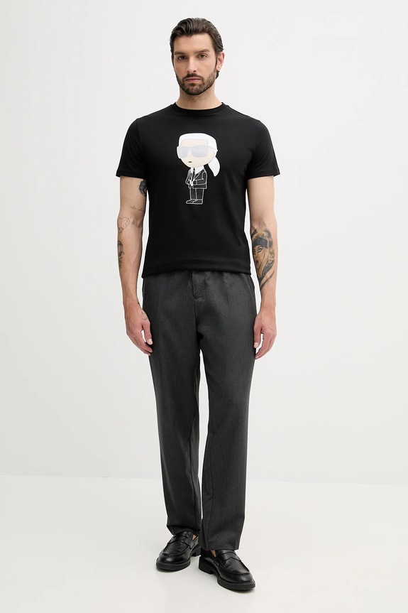 Karl Lagerfeld t-shirt bawełniany 500251.755071 500251.755071 czarny AA00