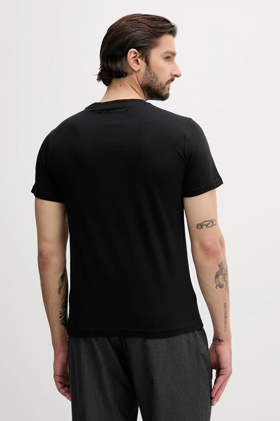 Odzież Karl Lagerfeld t-shirt bawełniany 500251.755071 500251.755071 czarny