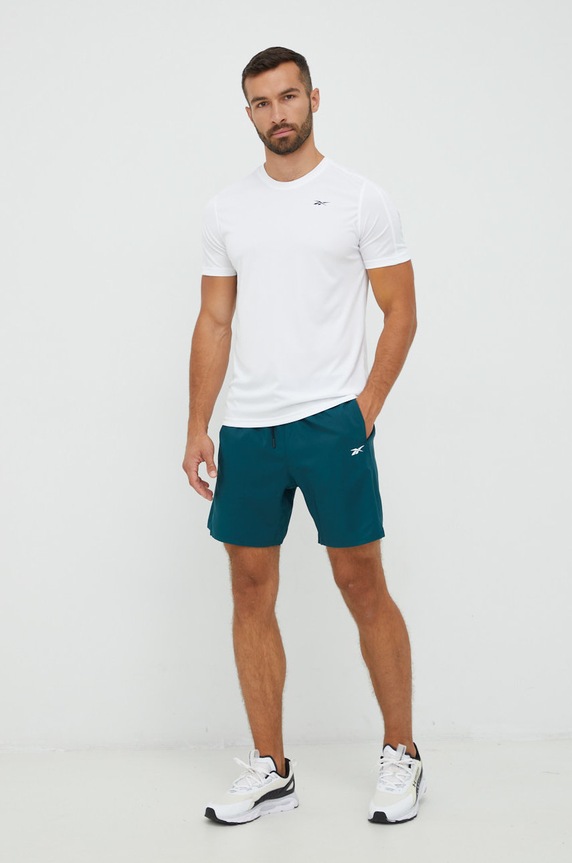 Reebok t-shirt treningowy ID TRAIN pozostałe biały HI3917