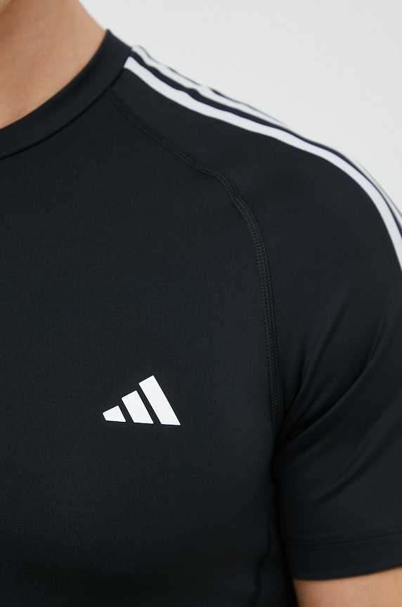 adidas Performance t-shirt treningowy Techfit 3-Stripes HD3525 czarny