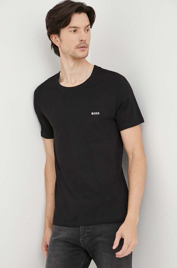 Bavlnené tričko BOSS 3-pak TShirt RN 3P Classic 50475284 béžová AA00