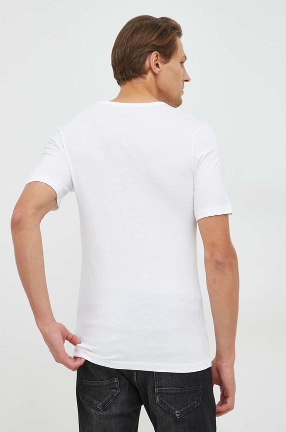 BOSS tricou din bumbac (3-pack) TShirt RN 3P Classic alb 50475284
