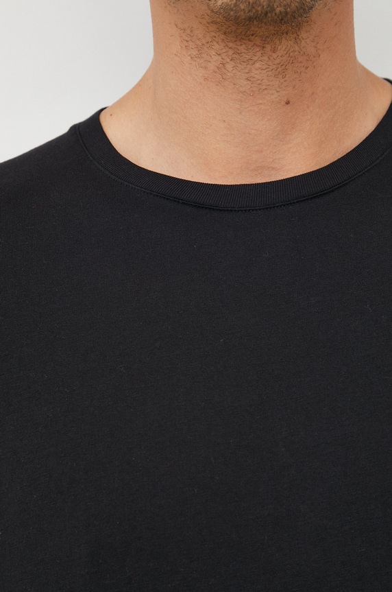 Sisley t-shirt 3I1XS101J.100 czarny