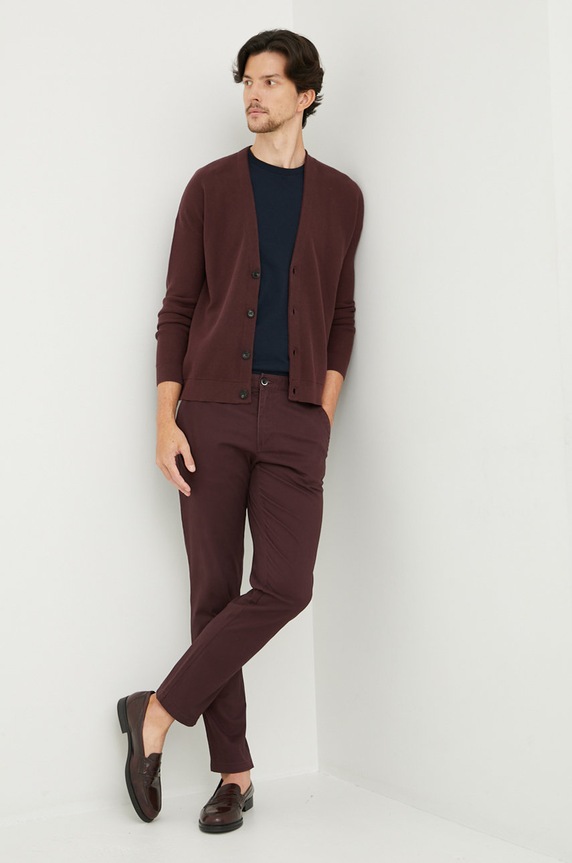 Sisley tricou din bumbac 3I1XS101J.06U bleumarin AW25