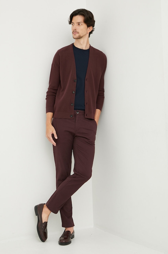 Sisley tricou din bumbac 3I1XS101J.06U bleumarin AW25