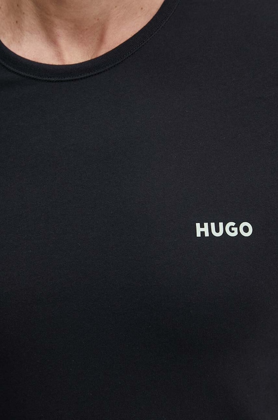 HUGO t-shirt in cotone 3 - pack pacco da 3 50480088 nero