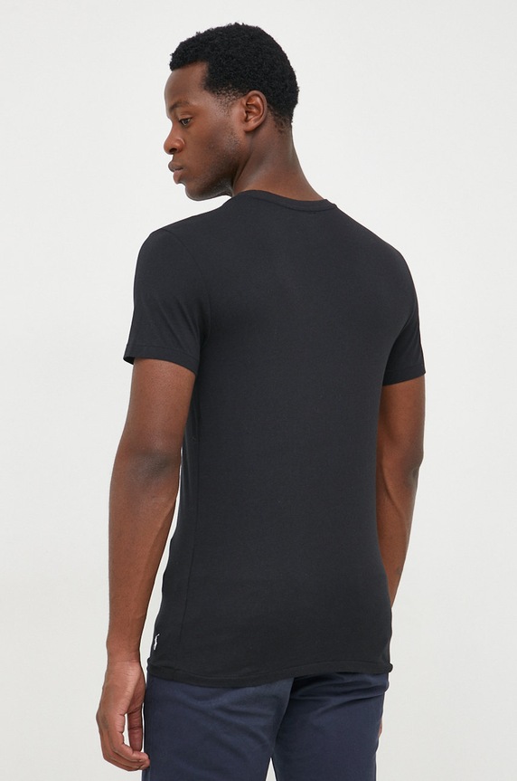 Polo Ralph Lauren tricou din bumbac 3 - Pack negru 714830304014