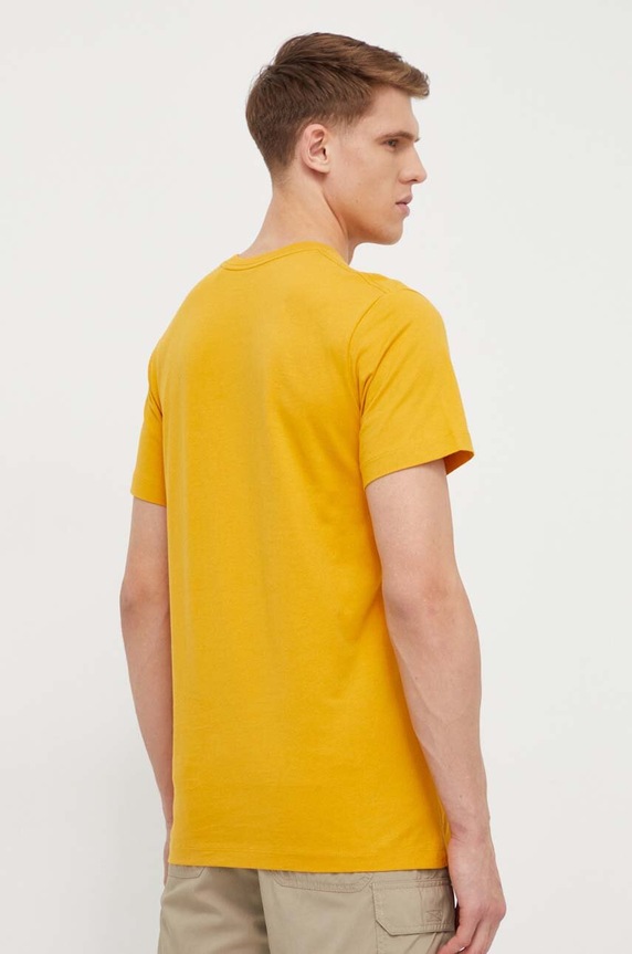 Oblečení Bavlněné tričko Jack Wolfskin Essential 1808382 žlutá