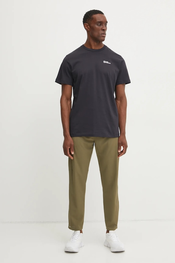 Jack Wolfskin tricou din bumbac Essential 1808382 bleumarin AW25