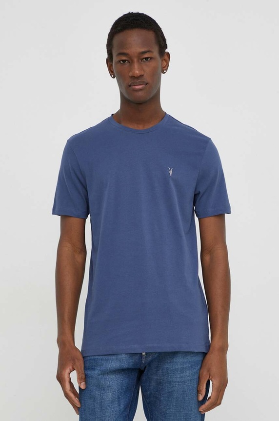 AllSaints tricou din bumbac BRACE SS CREW 3-pack MD130M albastru AA00