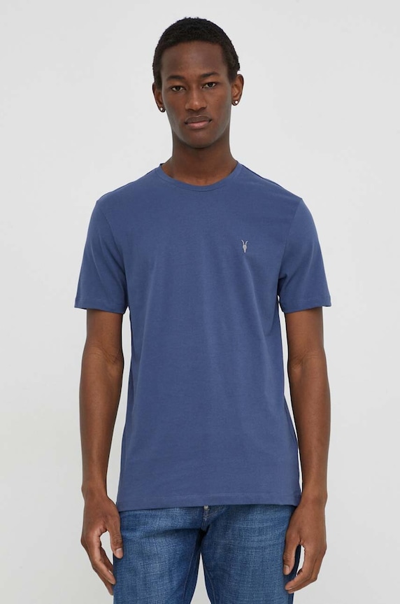 AllSaints tricou din bumbac BRACE SS CREW 3-pack MD130M albastru AA00