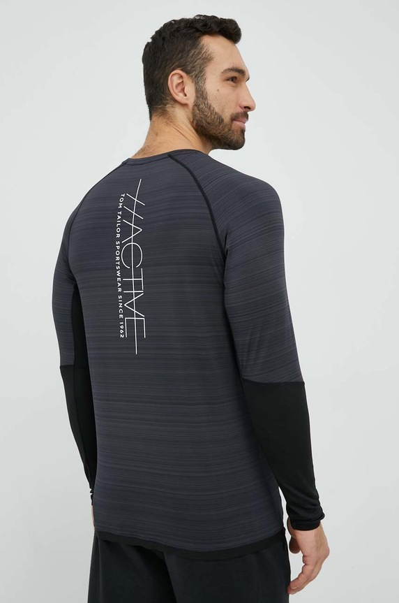 Tom Tailor longsleeve 5089.11346 szary AW22