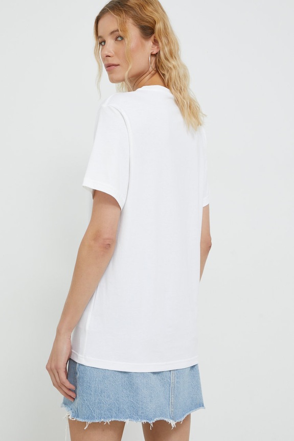 Converse t-shirt bawełniany 10023876.A01 biały
