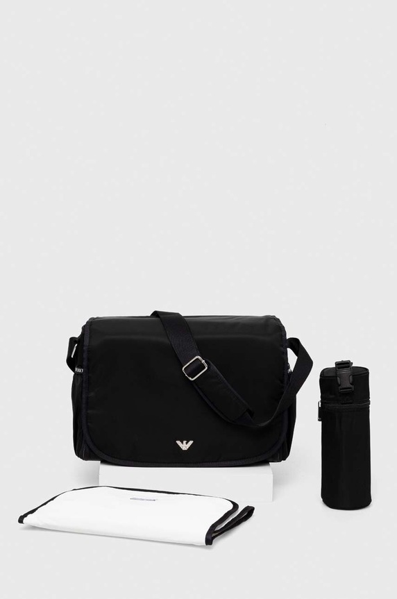 Emporio Armani torba do wózka z funkcją przewijania czarny 402145.CC904