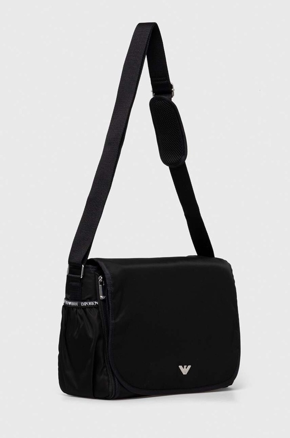 Chłopiec Emporio Armani torba do wózka z funkcją przewijania 402145.CC904 czarny
