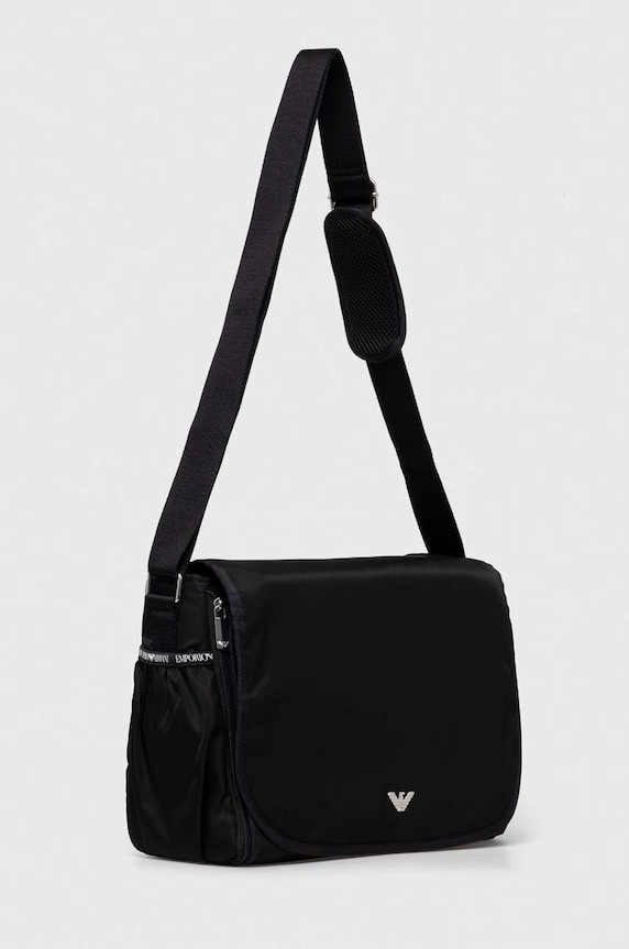 Chłopiec Emporio Armani torba do wózka z funkcją przewijania 402145.CC904 czarny