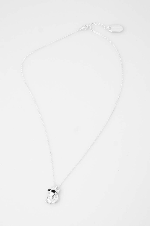 Karl Lagerfeld naszyjnik srebrny 235W3922