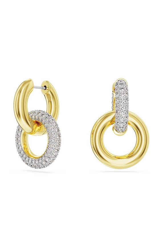 Swarovski kolczyki DEXTERA cyrkonia złoty 5668818